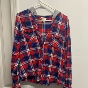 Fall flannel w/hood